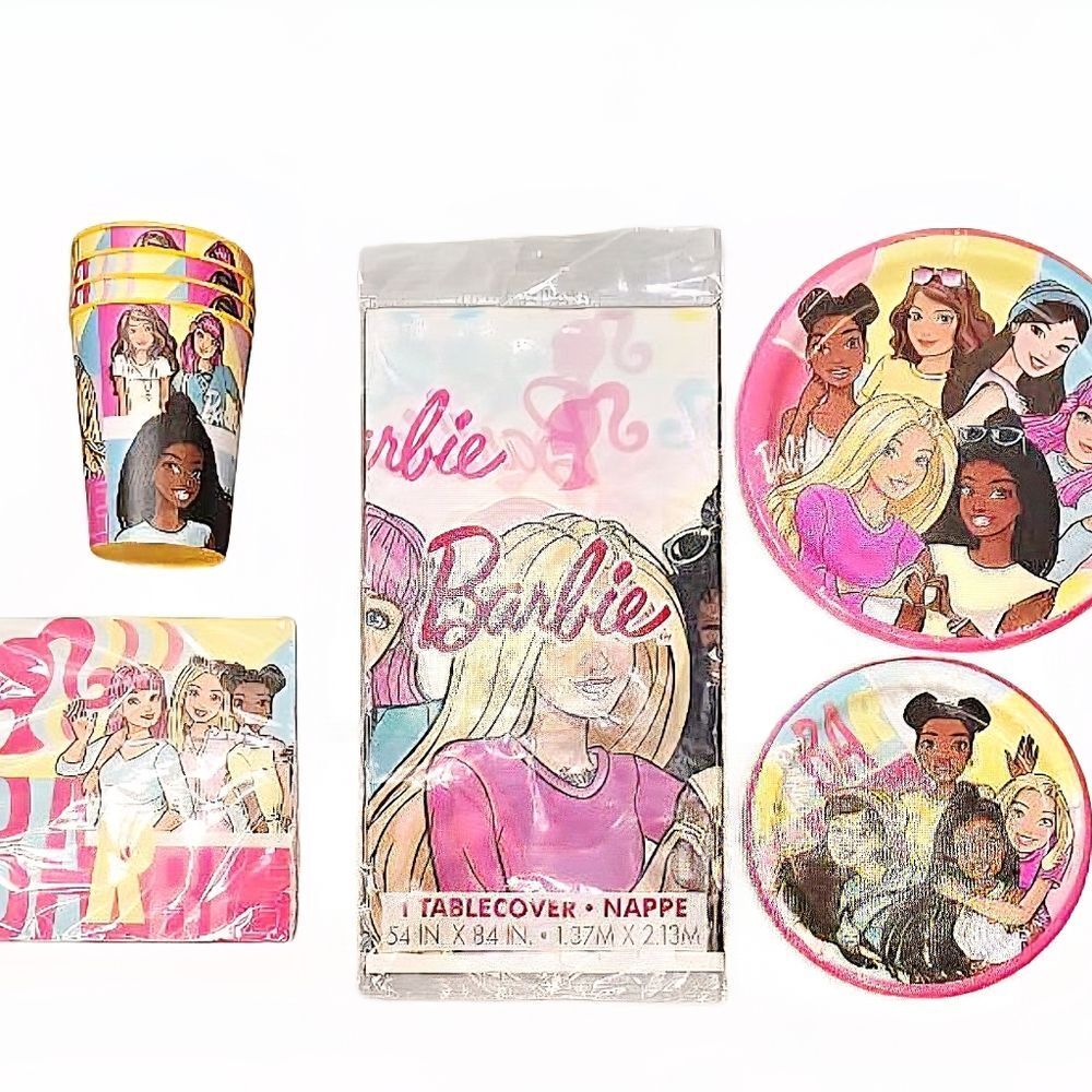 Barbie Disposable Tableware Party Set - Picture 2 of 11